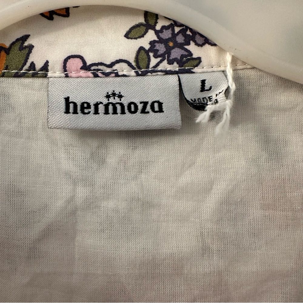 Hermoza Louisa Tunic Short Sleeve Floral Dress Size Large - Picture 4 of 14
